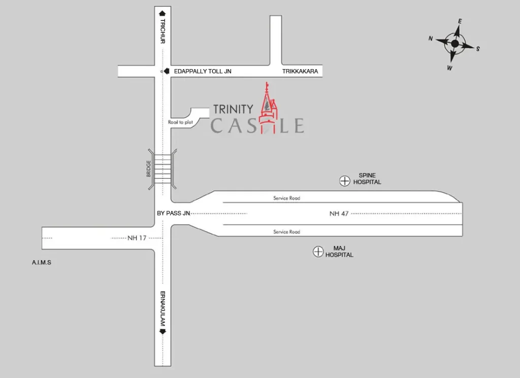 Trinity Castle Location Map