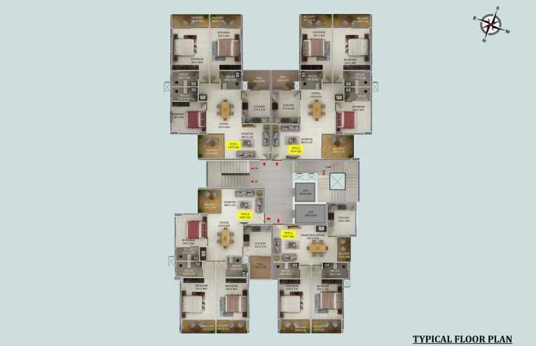 Typical Floor Plan Trinity UpTown
